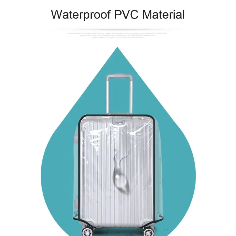 PVC Clear Luggage Protectors Cover Suitcase Fits Most for 20\