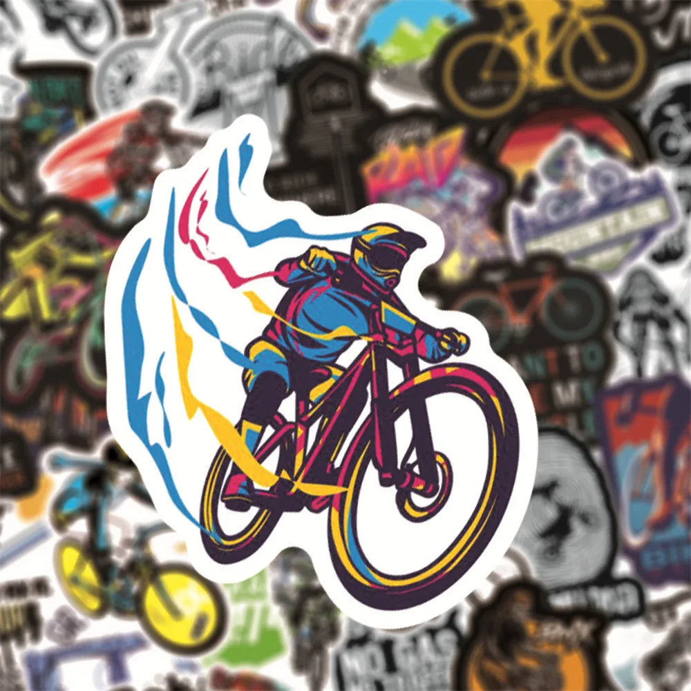 10/30/50/100PCS Mountain Bike MTB Cool Stickers Graffiti Decals Kids Toy Luggage Car Skateboard Bike Laptop Waterproof Sticker