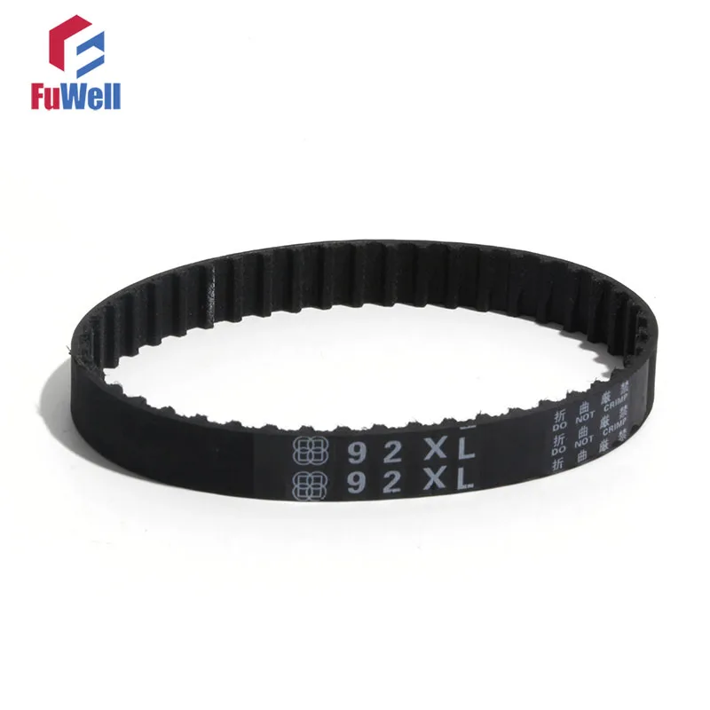 

XL Type Timing Belt 10mm/15mm Width 82/84/86/88/90/92XL Black Rubber Belt Closed Loop Transimmion Pulley Belt