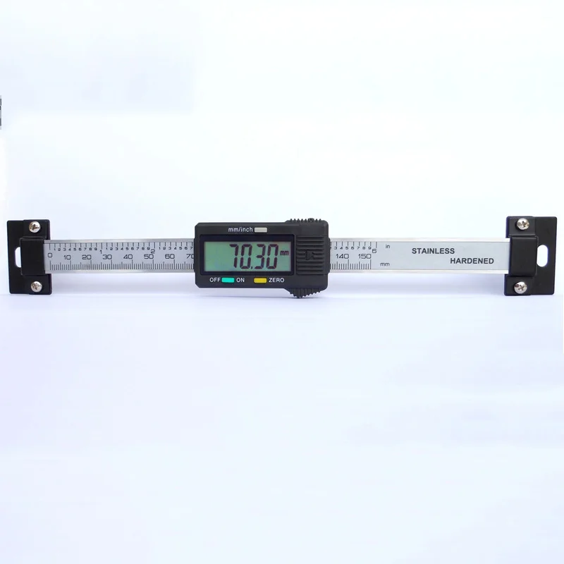 0-150/200/300/400mm Stainless Steel Digital Horizontal Scale Units Horizontal Electronic LCD Display Inch/MM Machinist Tools