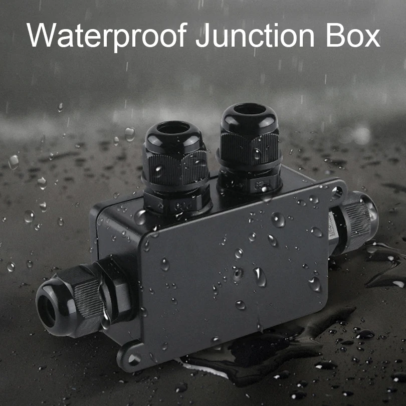 IP66 Waterproof  Connector 2/3/4 Way 4-8mm Electrical Distribution Junction Box for Outdoor LED Strip Landscape Path Lighting