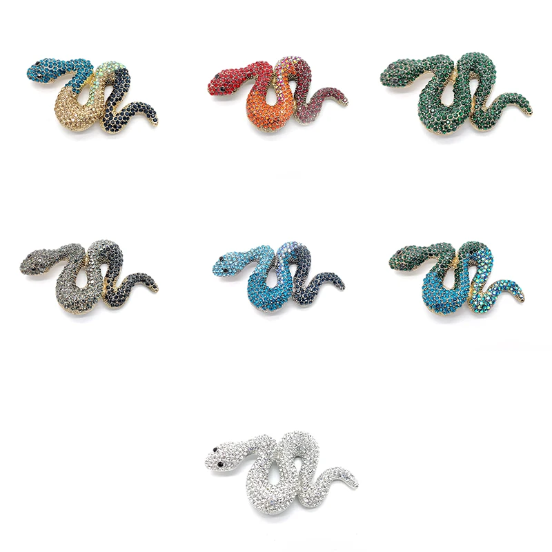 

PD BROOCH New Snake Multi-color Style Full of Zircon Exquisite High-grade Clothing Brooch Accessories Brooches for Women