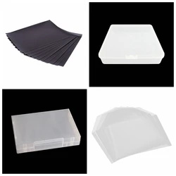 Square Rectangle Plastic Box/Pockets 10PCS/set Strong Magnetic Magnet Sheets For Cutting Dies Stamp Stencil Collection DIY Tools