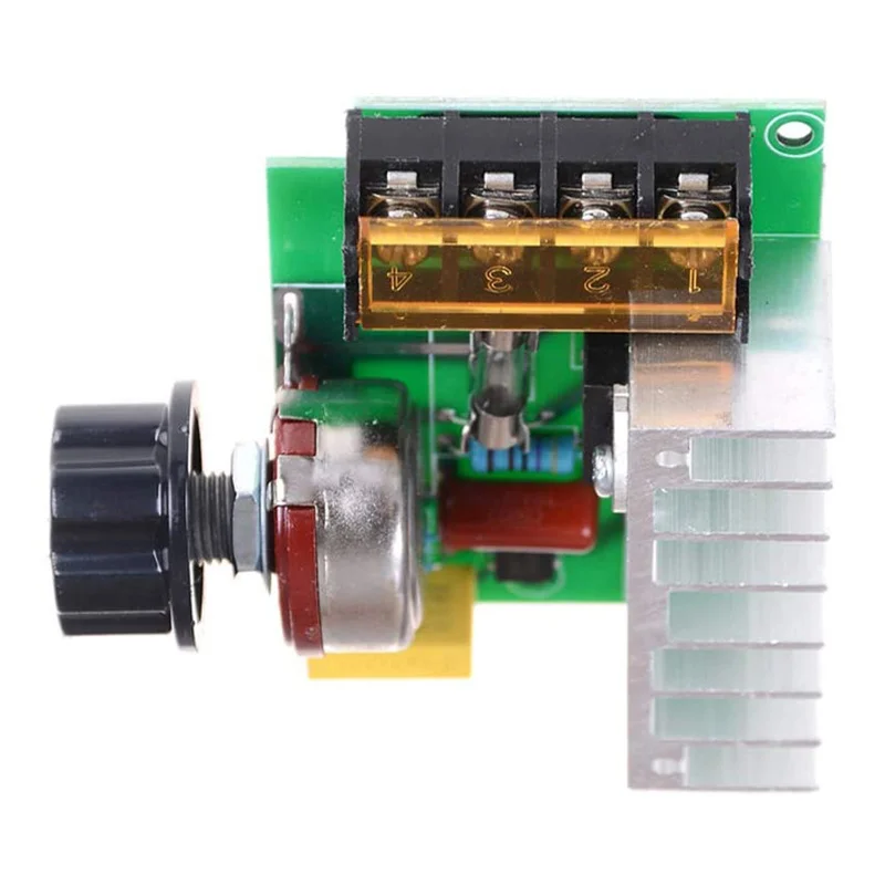 4000W 0-220V AC SCR Electric Voltage Regulator Motor Speed Controller Dimmers Dimming Speed with Temperature Insurance
