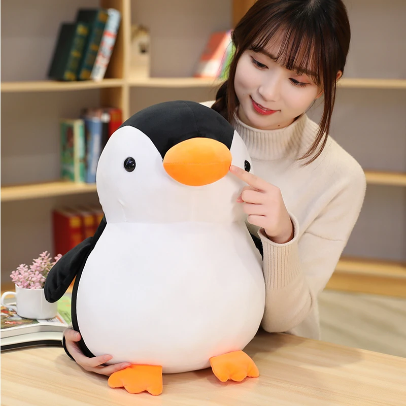 Lovely Cartoon Fat Penguin Couple Plush Toys Cute Christmas Birthday Festival Gift Soft Stuffed Animal Doll Toy For Children