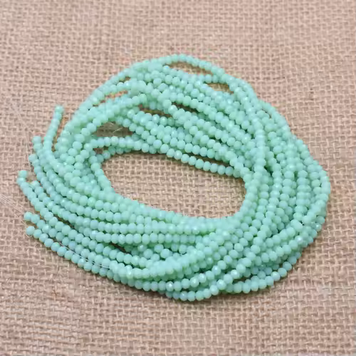 Yanqi 2 3 4mm Rondell Austria Faceted Crystal Beads Round Glass Beads Loose Spacer Beads for Jewelry Making DIY - Image 24