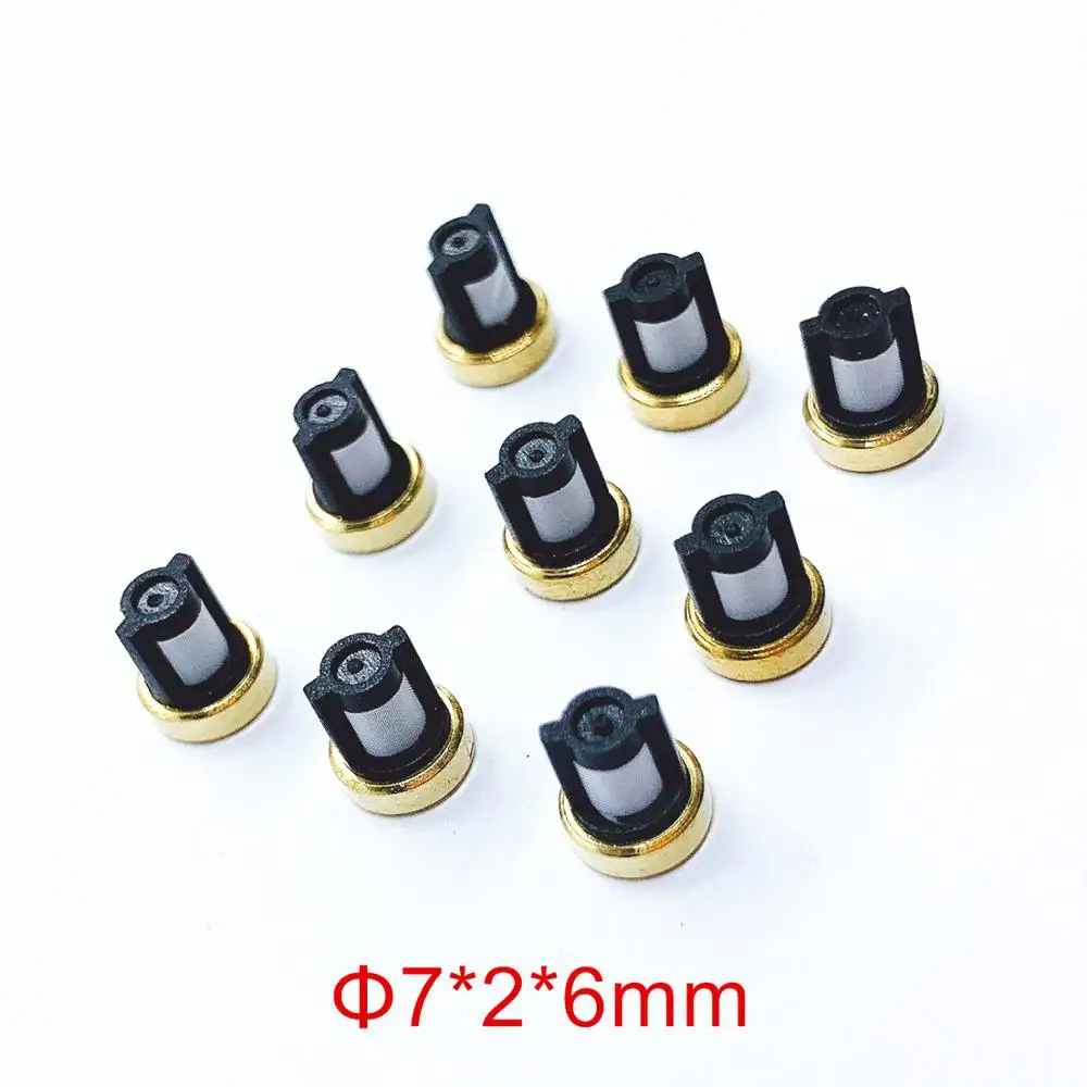 100units Fuel Injector Micro Filter 7*6*3mm For Renault Megane Cars Replacement Repair Service Part AY-F1010