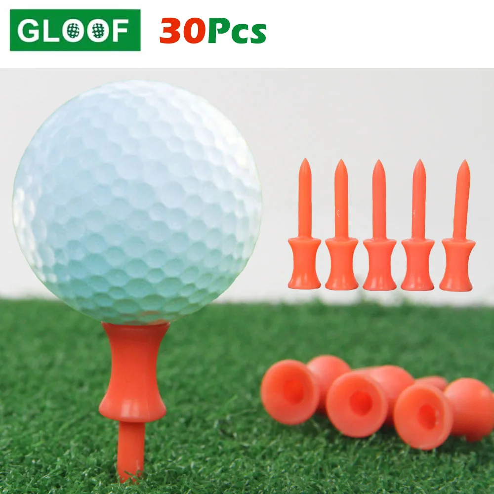 30ชิ้น/เซ็ตGolf Teesผู้ถือBallเล็บกอล์ฟกีฬาการฝึกอบรมDouble-Deck Red Golf Tee