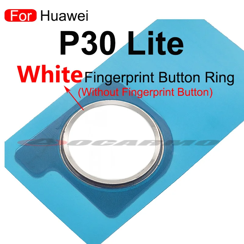 Fingerprint Sensor Home Button With Frame Ring Flex Cable For Huawei P30 Lite Replacement Part