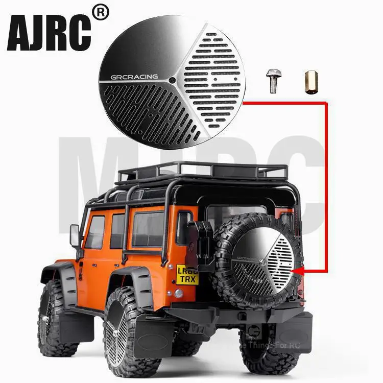 

Rc Car Stainless Steel Spare Tires Cover For 1:10 Rc Rock Crawler Traxxas Trx-4 Bronco Defender Trx-6 G63 Axial Scx10 90046