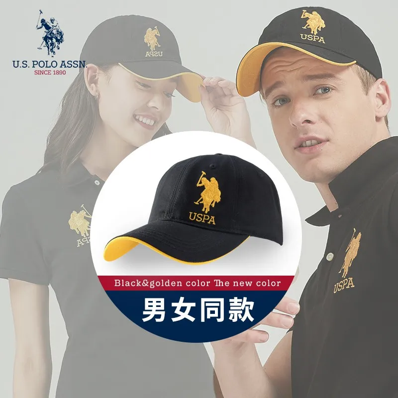 U.s. Polo Assn.2024-Casquettes de Baseball pour Couple, 6 Couleurs, Broderie Standard, Coton, Chapeaux Réglables, Hommes et Femmes, Nouvelle