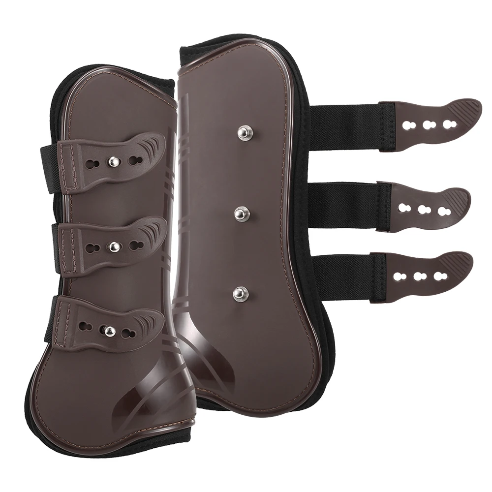 4PCS Front Hind Leg Boots Adjustable Horse Leg Boots Equine Front Hind Leg Guard Equestrian Tendon Protection Horse Hock Brace