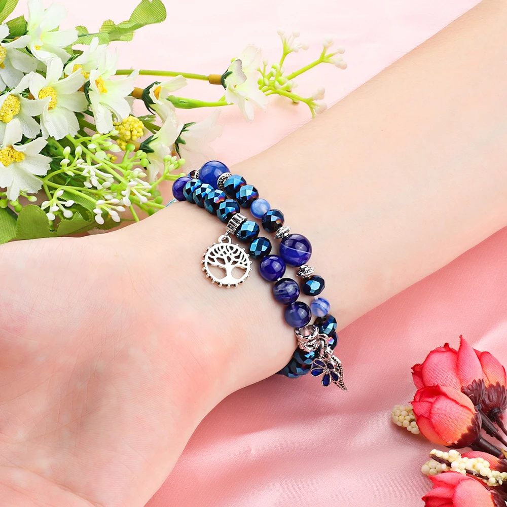 حزام حبة بديل لسوار شاومي مي ، إكسسوارات سوار ، سوار أنيق ، أزرق ، سوار مي 7 ، 8 ، 6 ، 5 ، 4 ، 3