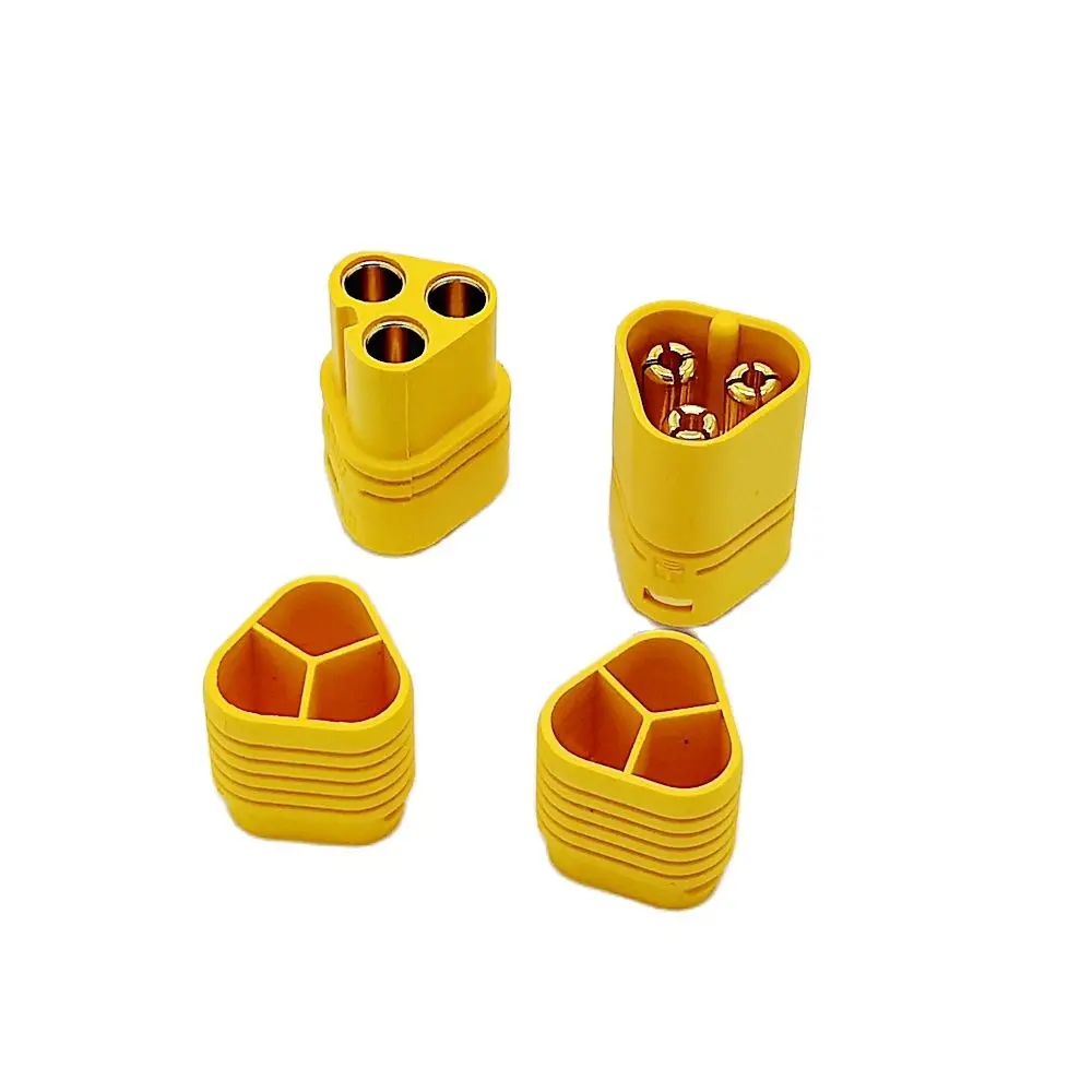 Gold Plated MT60 Connector Plug Socket  For FPV High Current For RC ESC To Motor Lipo Battery 10Pcs/lot