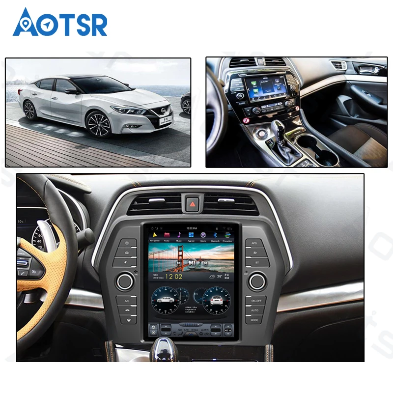 For Tesla style Android no Car DVD Universal Player For Nissan Maxima 2016 - 2018 Car Stereo Radio Multimedia Wifi Media Player