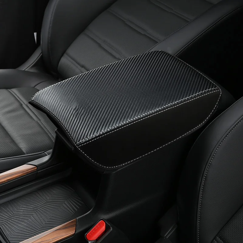 For Honda CRV CR-V 2017-2019 Central Armrest Case Cover Car Interior Armrest Box Leather Cover Decoration Accessories