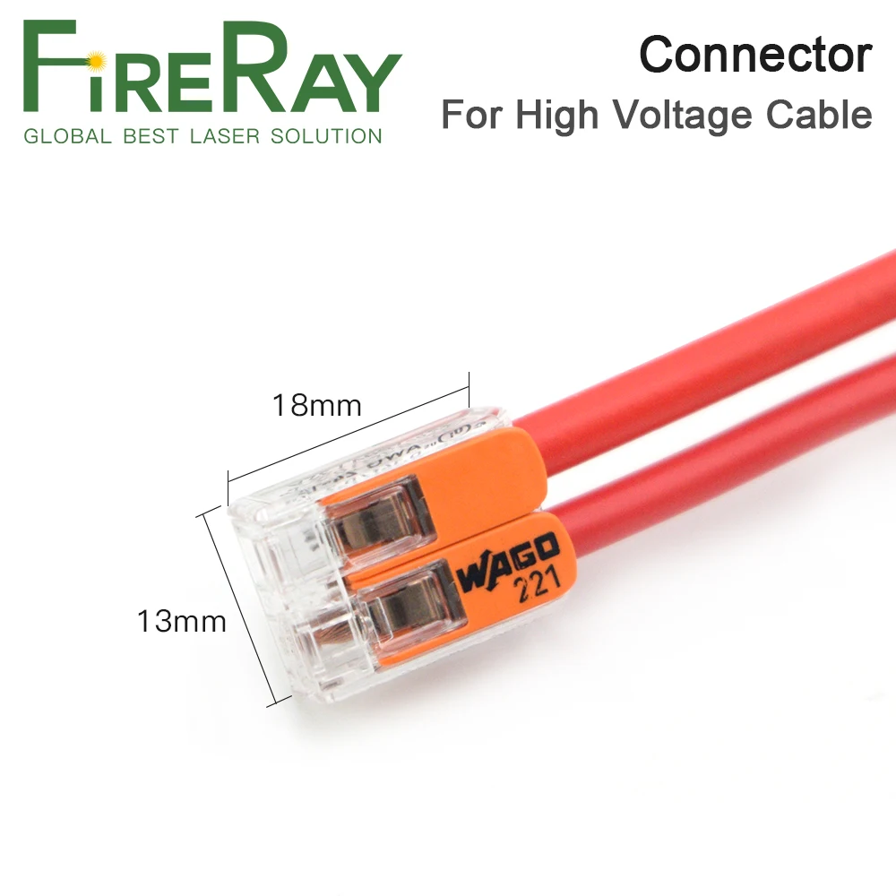 FireRay Yongli Male Female High Voltage Connector For Battery Helicopter DIY Laser Tube CO2 Cutting Machine