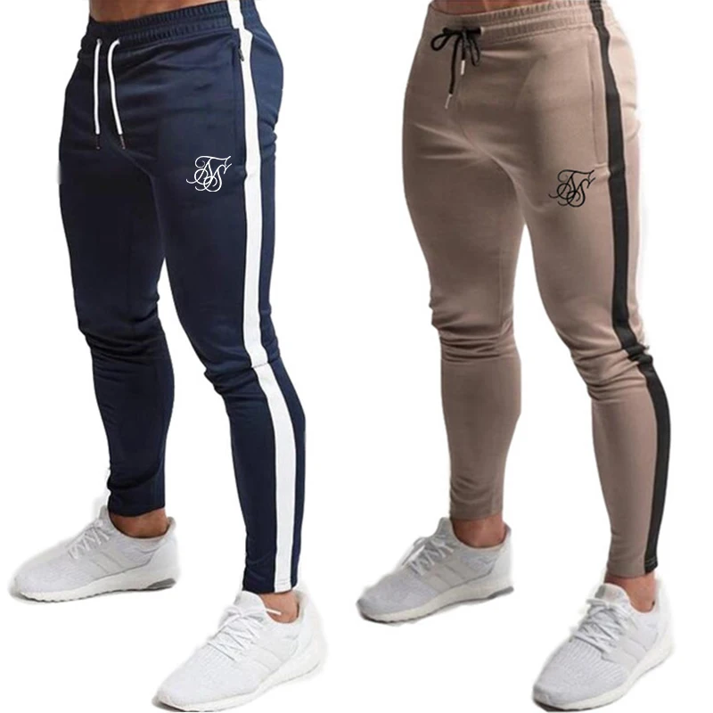 Men's high-quality Sik Silk brand polyester trousers fitness casual trousers daily training fitness casual sports jogging pants