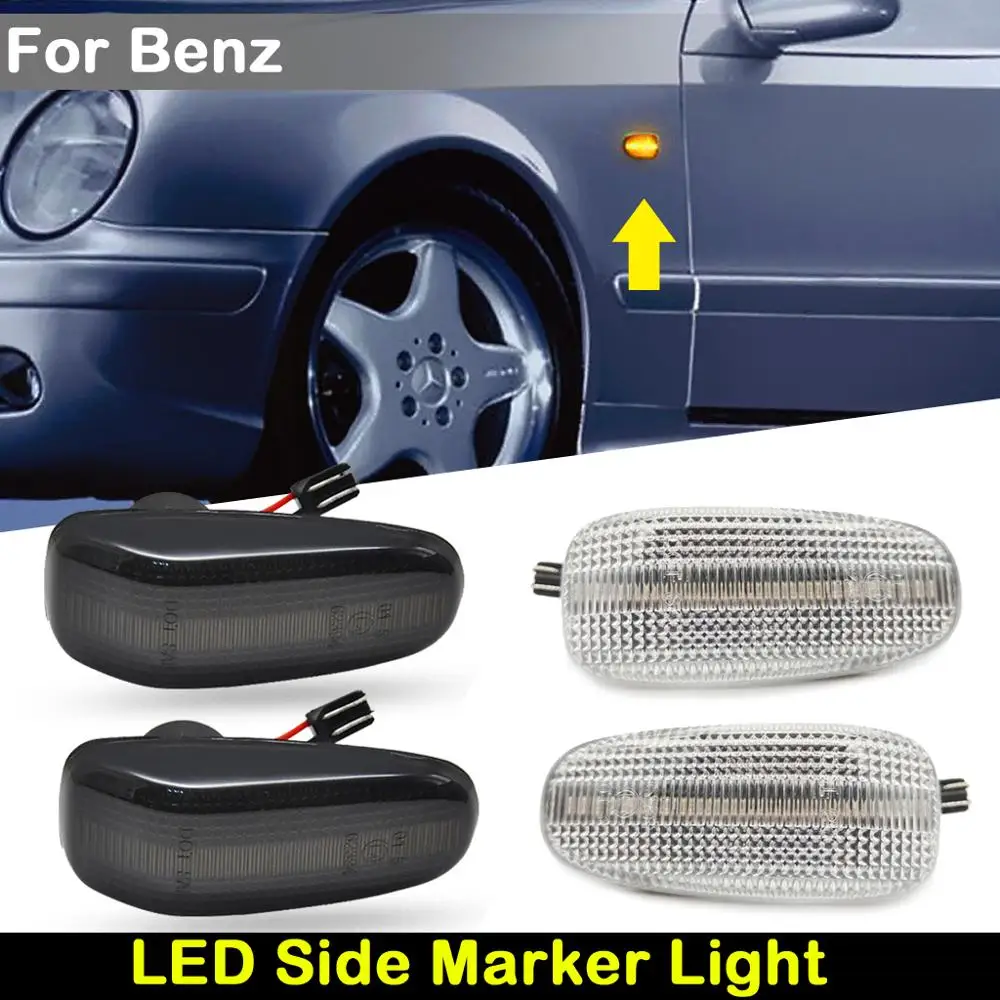 Luz Ámbar delantera de intermitente para coche, marcador lateral para Benz Sprinter Vito W638 E/C/CLK/slk-class W210 W124 W202 W208 R170 S210