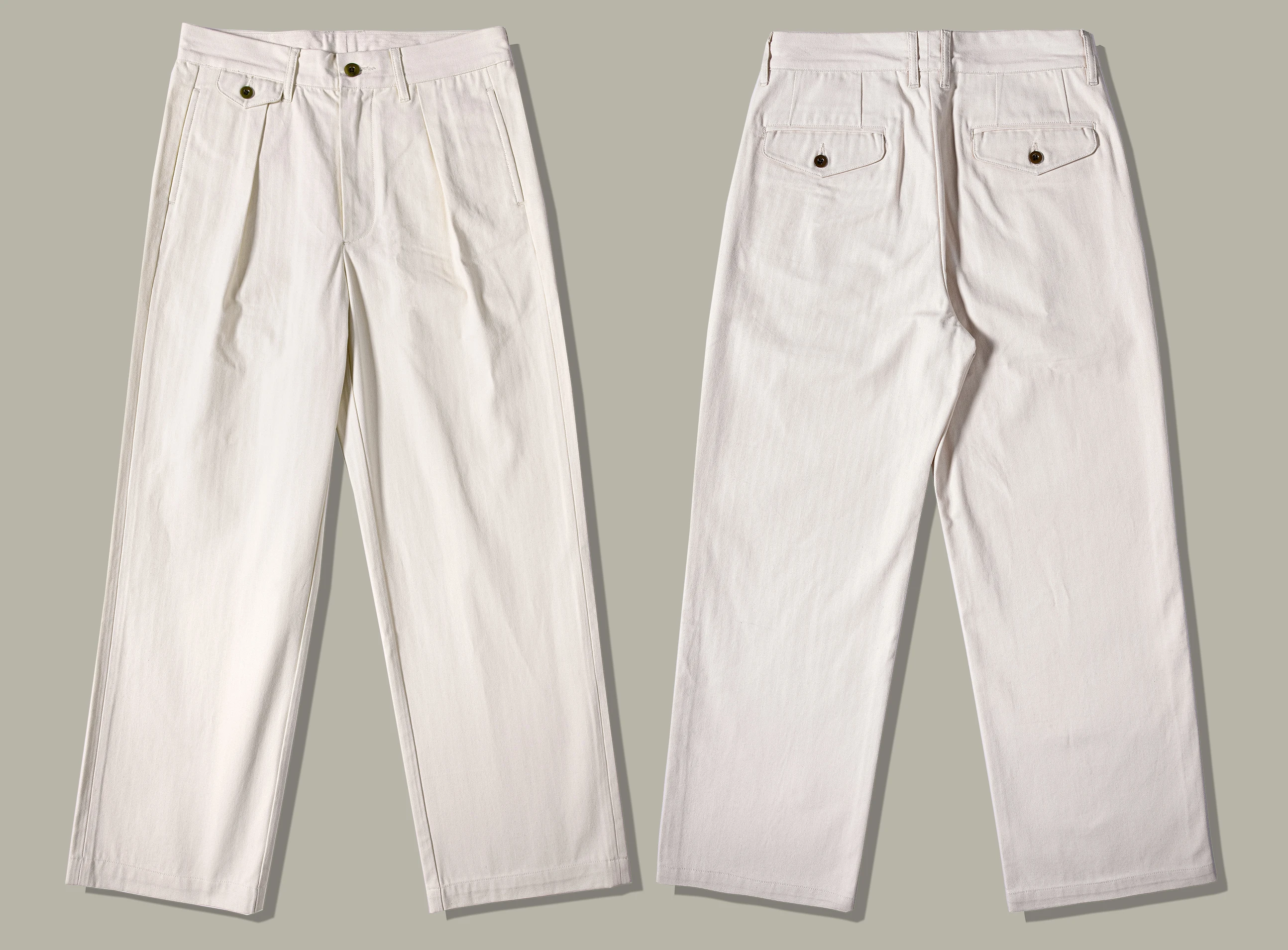 GDCK-0004 Mans Officer Trousers 10oz HBT Cotton Casual Super Quality Uniform Chino Pants