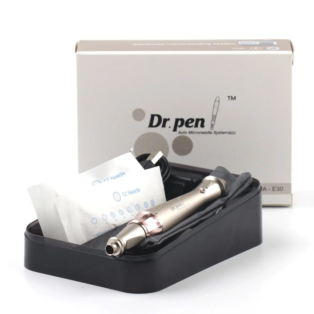 Ultima Dr.pen E30 Wireless Golden Microneedling Derma Pen Electric Dermapen Rolling Skin Care Treatment