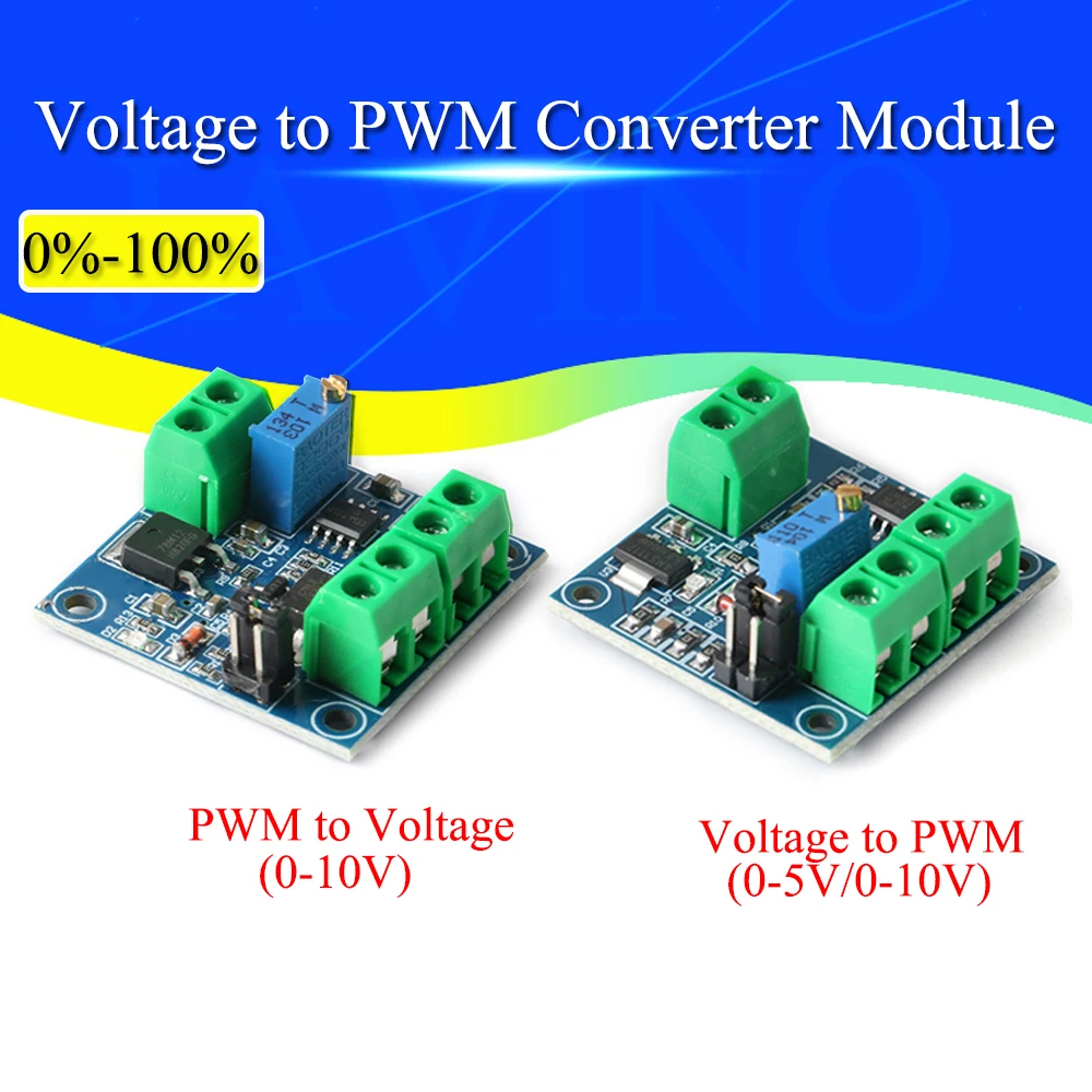 Modulo convertitore da tensione a PWM da 0%-100% a 0-5V 0-10V modulo di potenza regolabile PWM da segnale digitale ad analogico