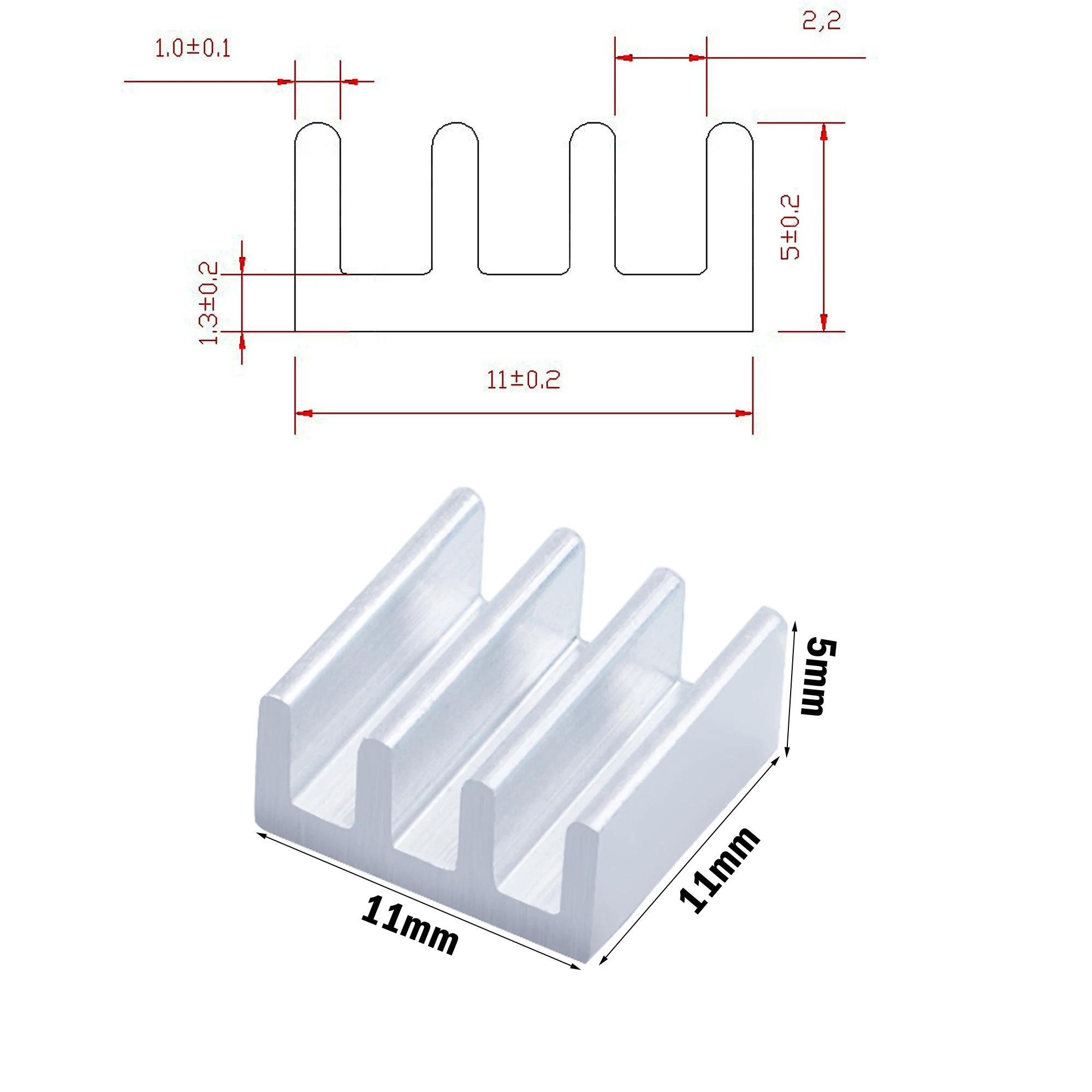 Disipador de calor aluminio para impresora 3D motores paso - imagen 5