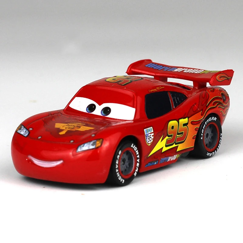 Disney Pixar Cars 2 3 Lightning Mcqueen The King Frank Race Div Fritter Miss Alloy Model Car 1:55 Vehicles Boy Toy For Children