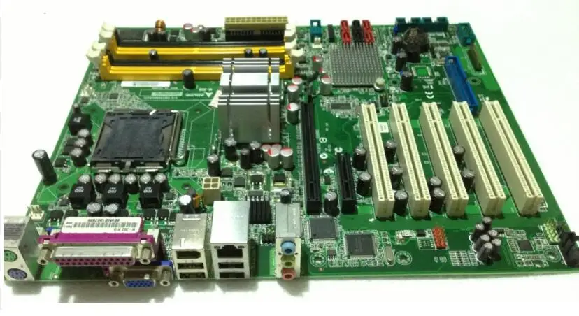 M-302 Q965 ATX  100% OK Original Embedded IPC Mainboard  Industrial Motherboard 5*PCI 4*COM IEEE1394A With LGA775 CPU RAM