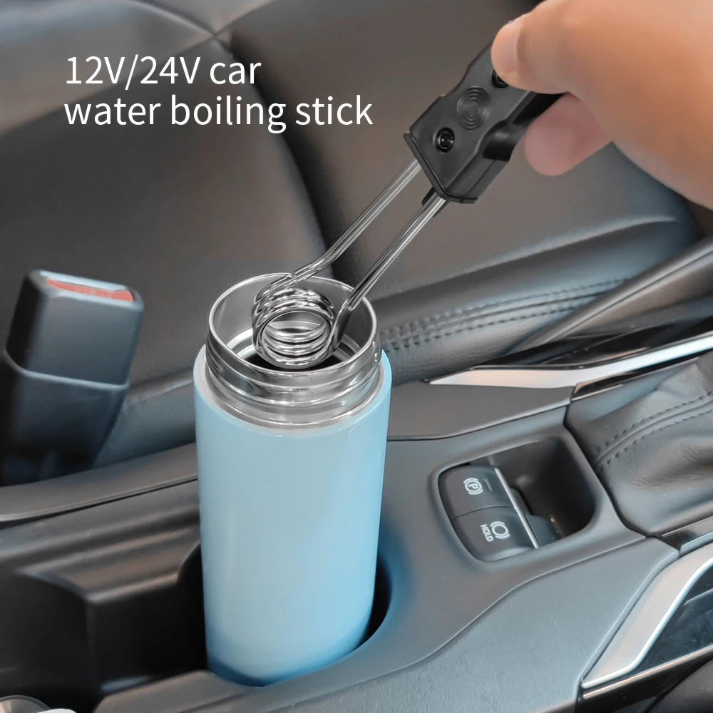 New 12V 24V Car Portable Immersion Heater Fashion High Quality Safe Warmer Durable Auto Electronics Coffee Tea Water Heater