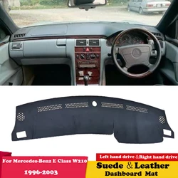For Mercedes-Benz E Class W210 E280 E300 E400 1996-2003 Suede Leather Dashmat Dashboard Cover Pad Dash Mat Auto  Accessories