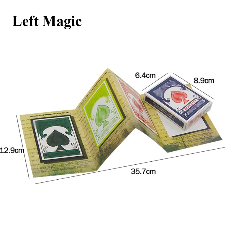 Funny 3D Advertising Magic Tricks Card Deck Appearing Magia Magician Close Up Gimmick Props Mentalism Comedy Classic toy