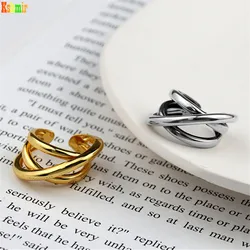 Kshmir Fashion metal geometric ring women's exquisite design trend jewelry ring