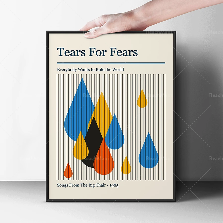 

Tears for Fears Retro Gig Poster - Minimalist Art Print