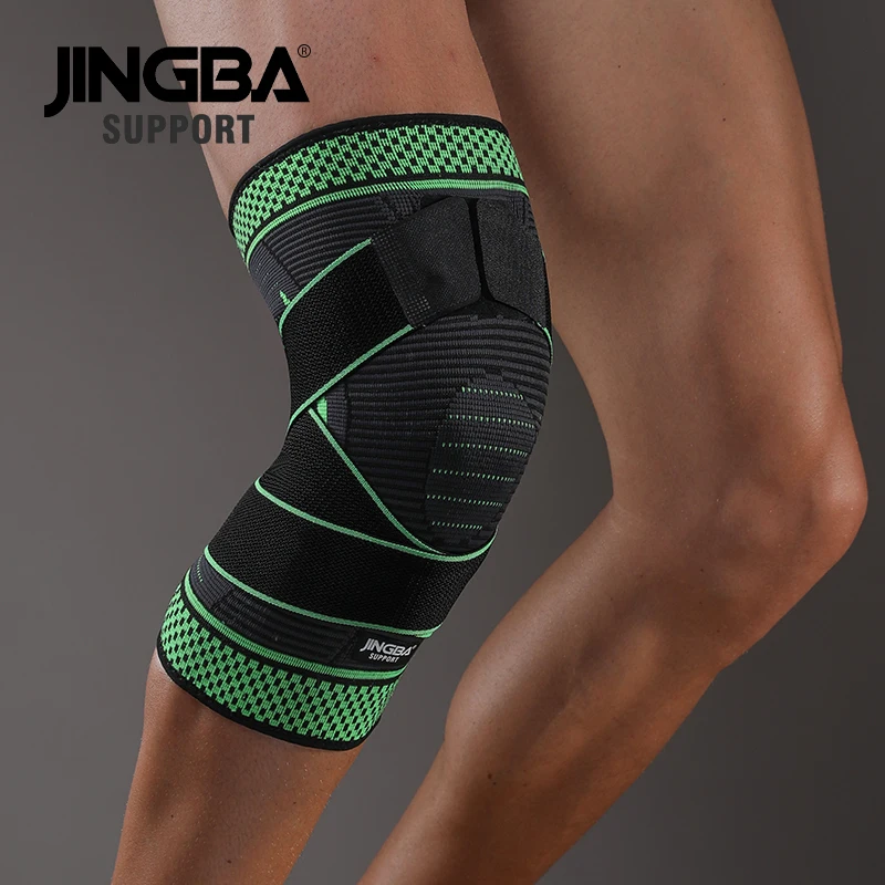 JINGBA SUPPORT 2020 New Outdoor Sports knee protector Volleyball Basketball knee pads knee brace support protector Safety Bandag