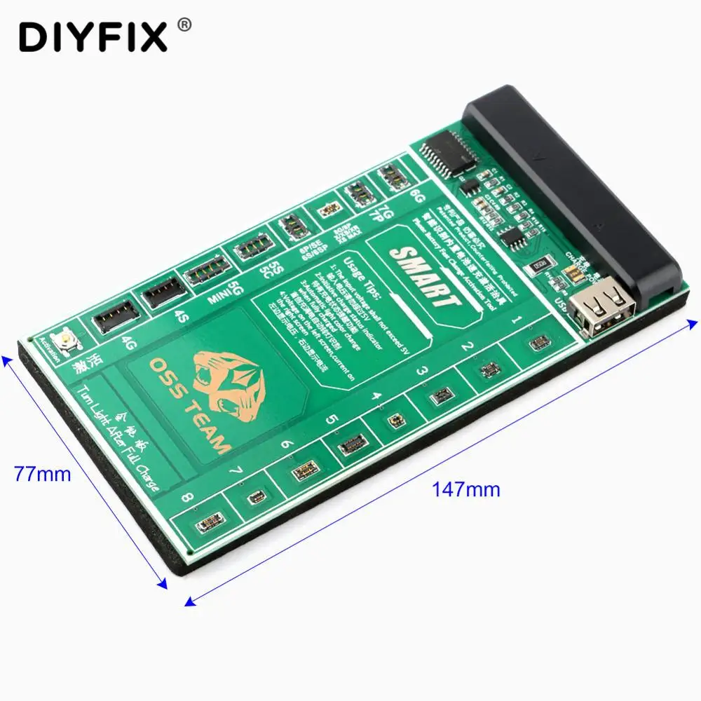 DIYFIX العالمي الهاتف سريع شحن البطارية و تفعيل مجلس ل فون 4-XS ماكس سامسونج xiaomi هواوي الصين الهاتف الذكي