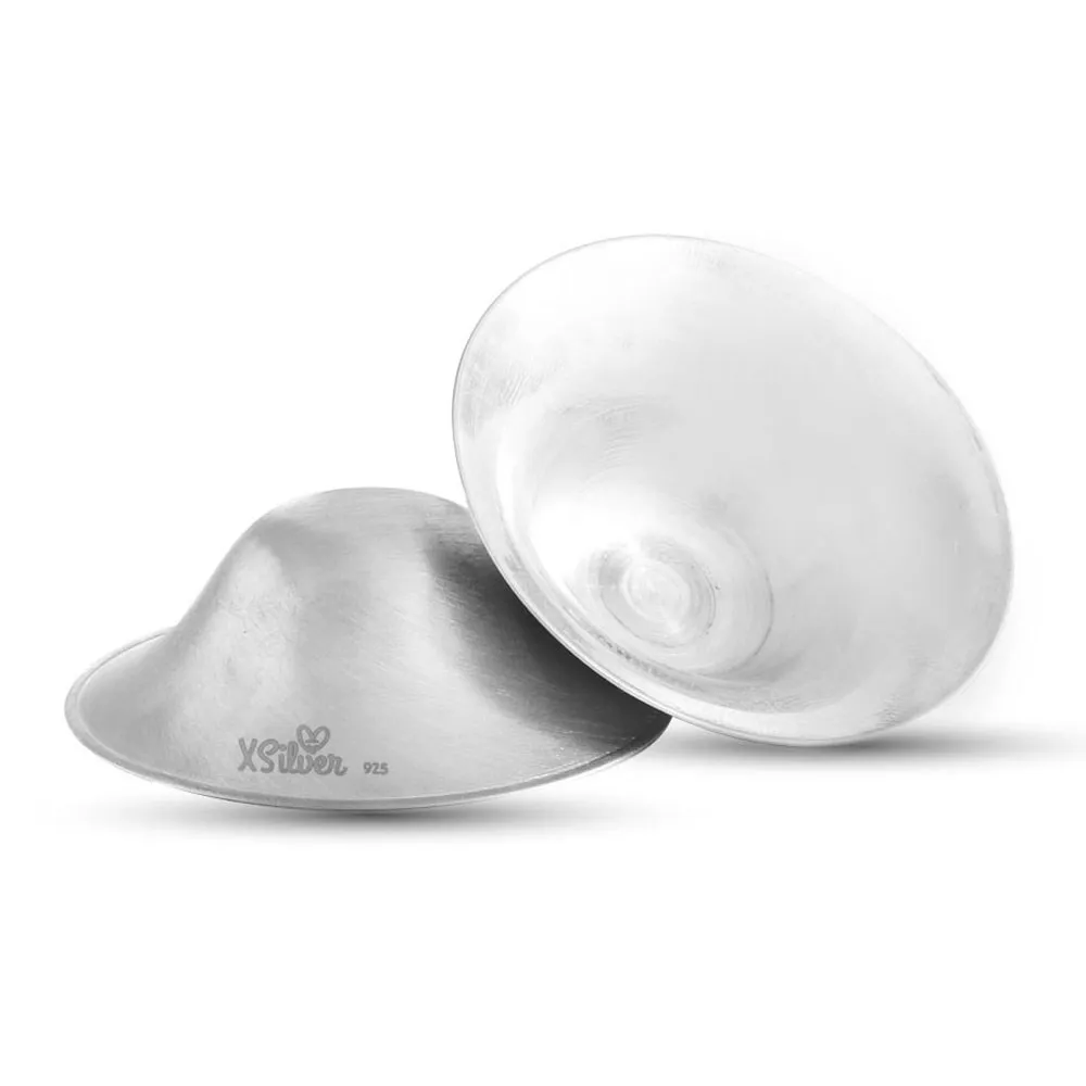 XSilver For Nursing Mothers Specially Designed with Tip Protector Silver Cover Breast Feeding Nipple Wound Fashion Female Baby