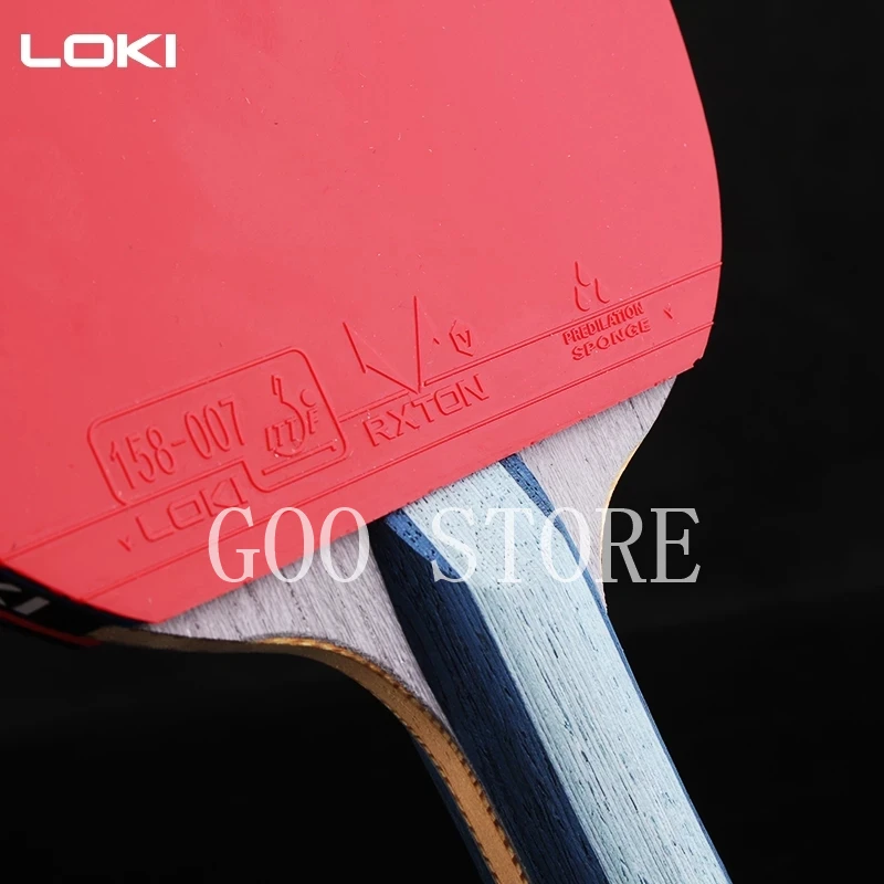 Raqueta de tenis de mesa conmemorativa LOKI Wang Hao, paleta de Ping Pong profesional, palas de carbono, versión Platinum