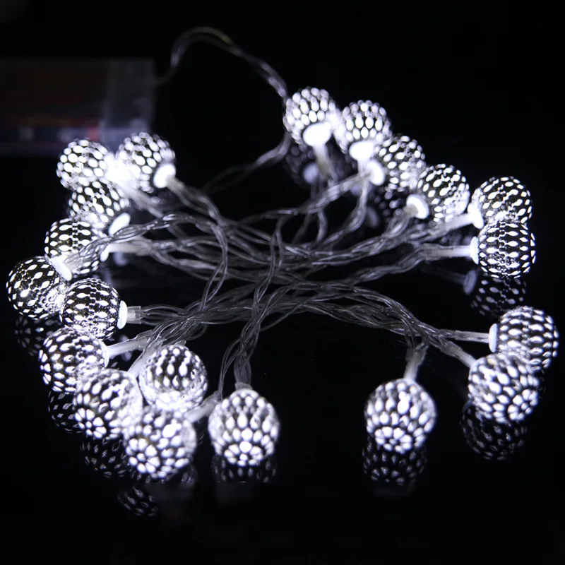 Ghirlanda di fata a sfera a LED 3 6M luce a sfera grande per decorazioni per la casa di nozze di natale di capodanno a batteria