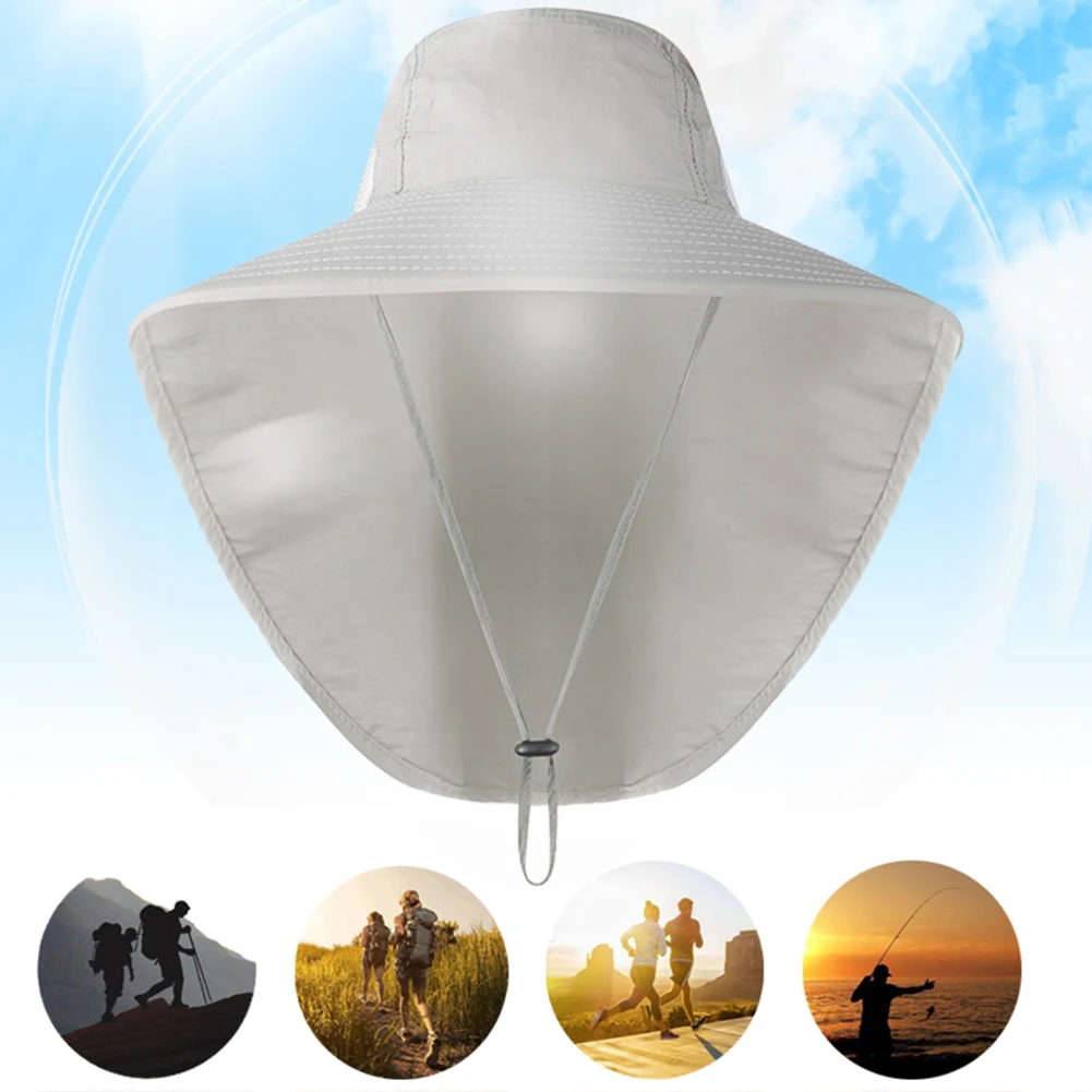 Unisex UV Cap Summer Outdoor Fishing Climbing Sun Hat with Neck Flap Cap 2022 Men Hat шапка шляпа женская