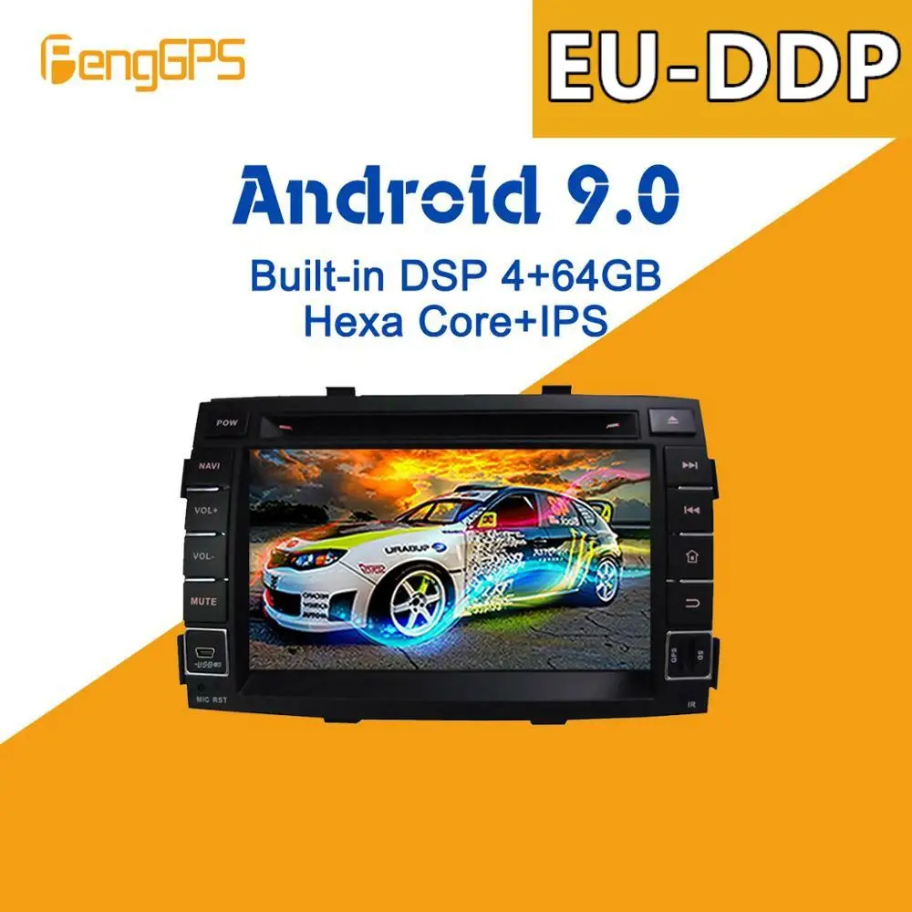 Android 9 PX6 DSP For kia SORENTO 2010 2011 2012 Car Multimedia Stereo Player DVD Radio upgrade GPS Navigation Head unit