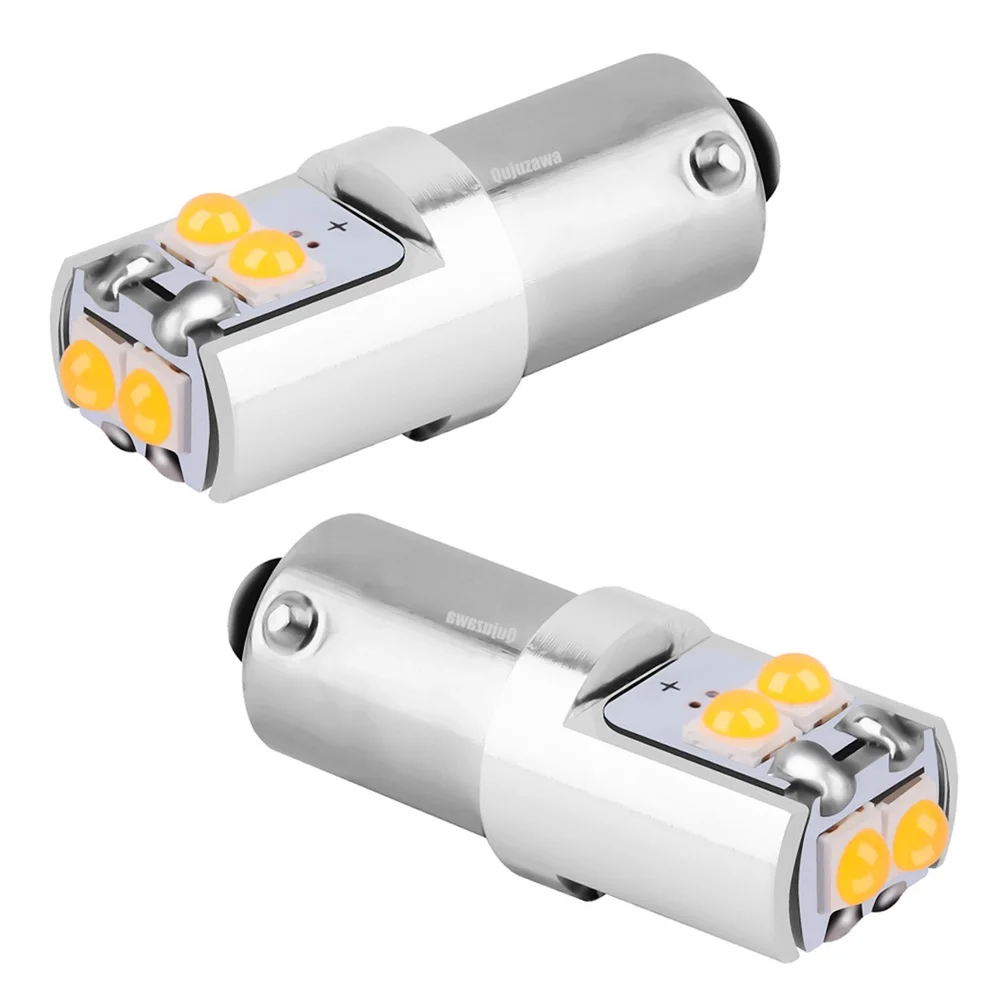لمبات Led t4w ، h6w ، t11 ، ba9s ، ba9s ، bay9s ، bay9s ، 12 فولت ، السوبر مشرق ، القراءة ، قبة ، مصباح إيقاف السيارة ، أبيض ، أحمر ، أصفر ، 2 قطعة #1