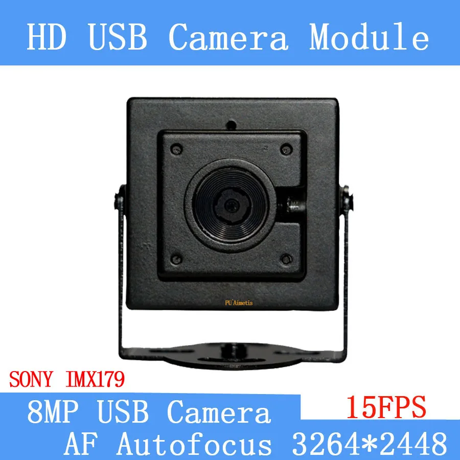 

USB2.0 Pure Physical SONY IMX179 8MP CCTV HD Face Recognition Video Conference 4K 15FPS AF Autofocus High Speed USB Camera