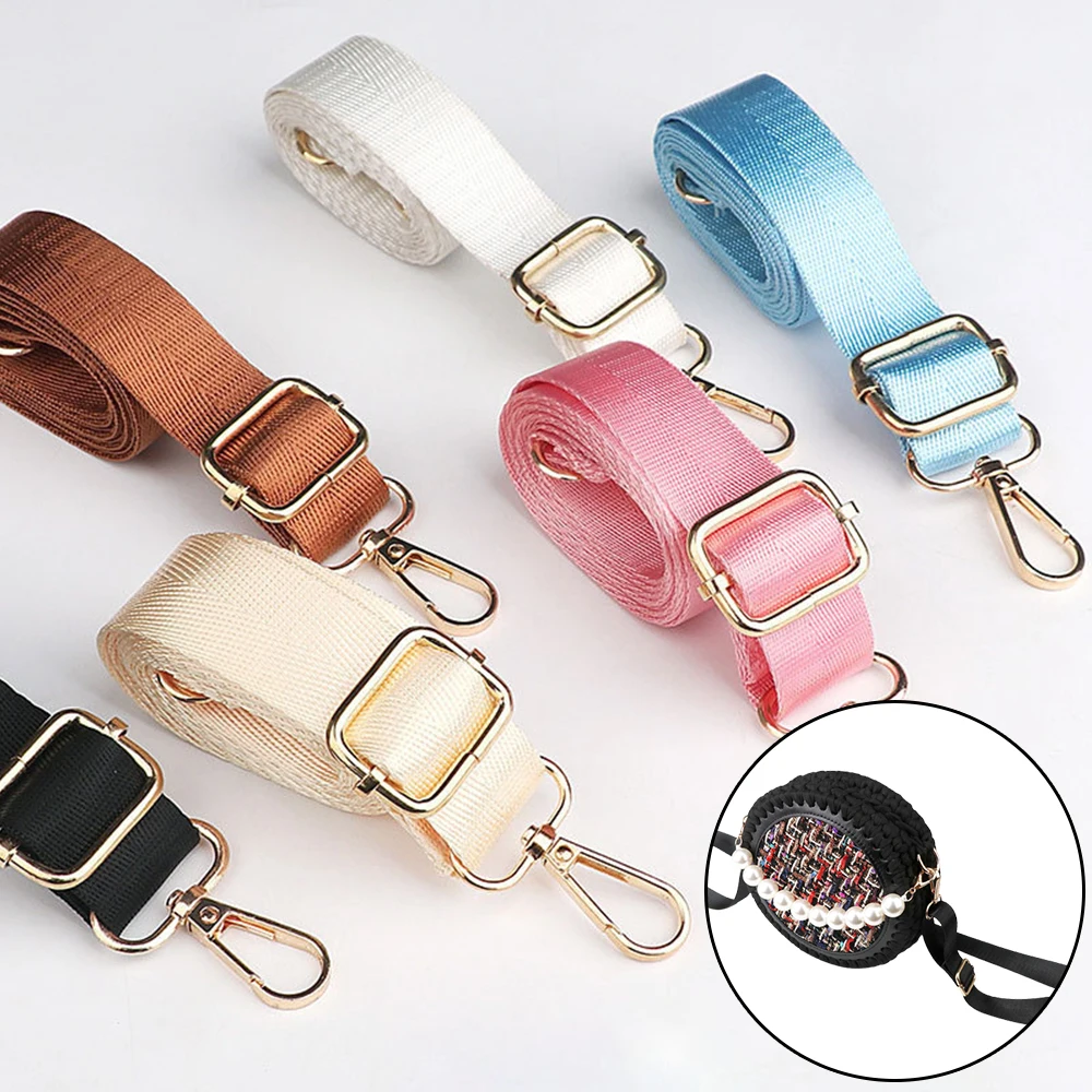 1.3m Long Shoulder Bag Strap Fashion Wide Replacement Strap For Bags Nylon Woman Messenger Accessories Bag Straps