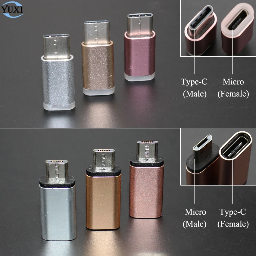2pcs Type C to Micro USB / Micro to Type-C OTG Adapter Support Data Sync Charge Converter For Macbook Xiaomi Huawei for Samsung