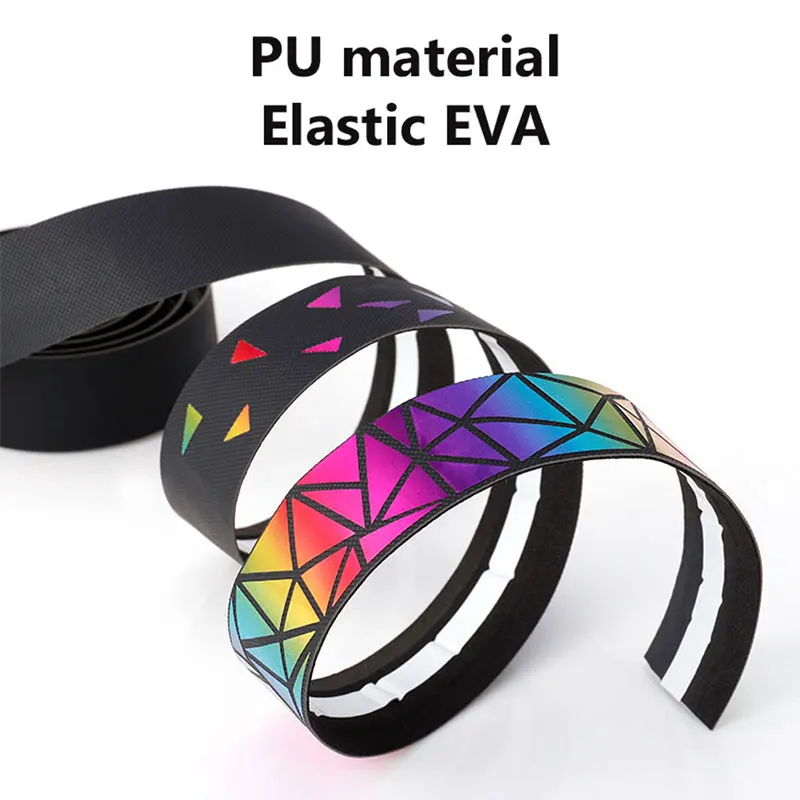 

GUB 1626 Road Bike Handlebar Tape Outdoor Cycling PU+EVA Anti-slip Shock Absorption Gradient Colorful Strap Bicycle Accessories