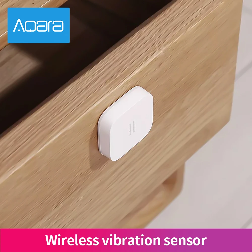 Aqara-Sensor de vibración inteligente Zigbee, Monitor de alarma de detección de choque de movimiento, giroscopio integrado para xiaomi mijia smarthome homekit