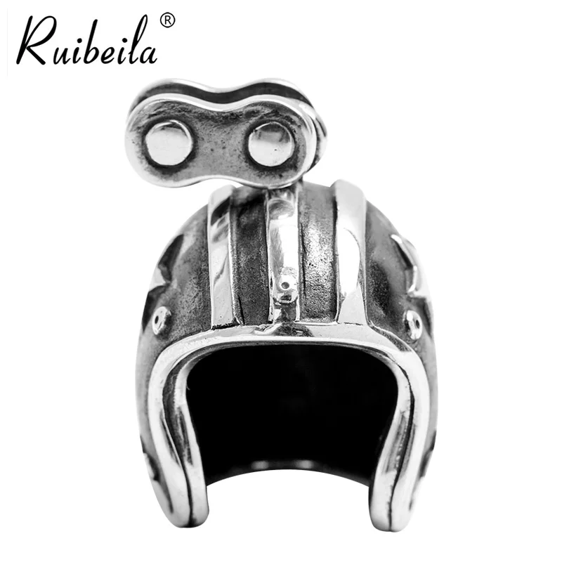 ruibeila925 silver retro motorcycle motorcycle helmet pendant personality handsome men Thai silver cool pendant gift