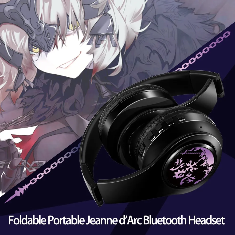 Best Quality Anime Fate/Grand Order FGO Jeanne d'Arc Cosplay Headset Cute Headset Wireless Bluetooth Headphone Game Student Gift