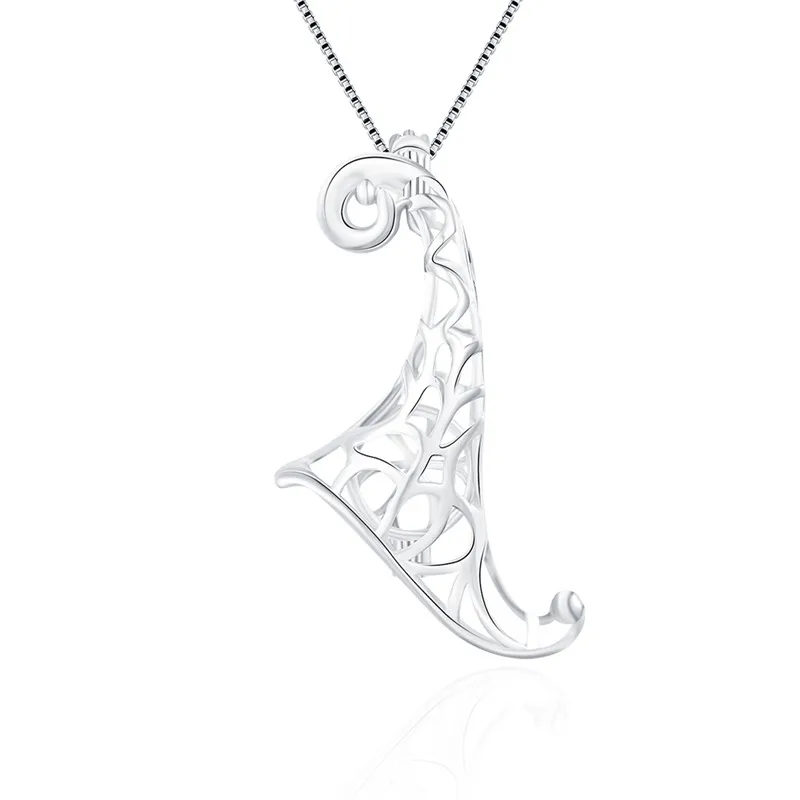 CLUCI 3pcs 925 Sterling Silver Deer Horn Antler Pendant Women Necklace Jewelry Silver 925 Pearl Locket Cage Pendant SC155SB